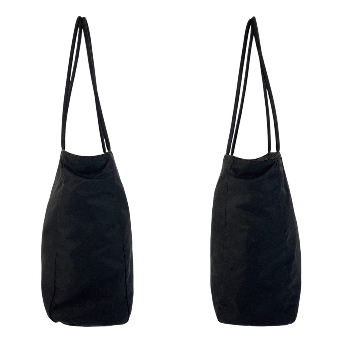 17420
PRADA プラダ テスート 三角ロゴプレート ブラック 黒 シルバー金具 ナイロン トートバッグ ショルダーバッグ  レディース AB40