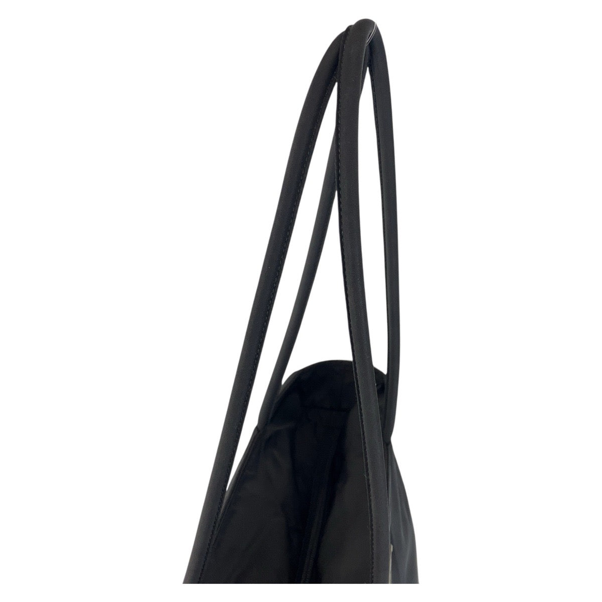 17420
PRADA プラダ テスート 三角ロゴプレート ブラック 黒 シルバー金具 ナイロン トートバッグ ショルダーバッグ  レディース AB40