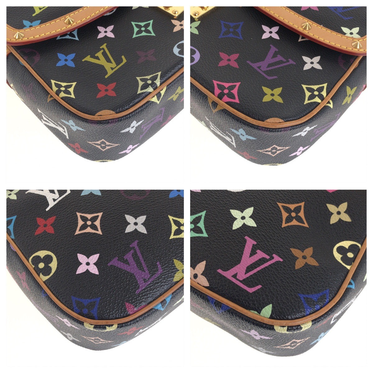 17424
LOUIS VUITTON ルイヴィトン モノグラム マルチカラー ソローニュ マルチカラー ゴールド金具 PVC M92639 斜め掛け ショルダーバッグ レディース ABP198