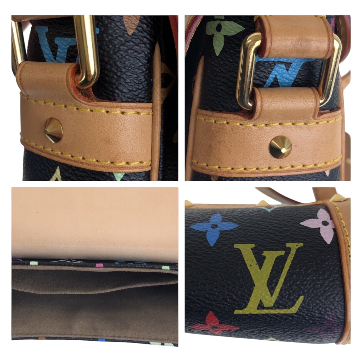 17424
LOUIS VUITTON ルイヴィトン モノグラム マルチカラー ソローニュ マルチカラー ゴールド金具 PVC M92639 斜め掛け ショルダーバッグ レディース ABP198