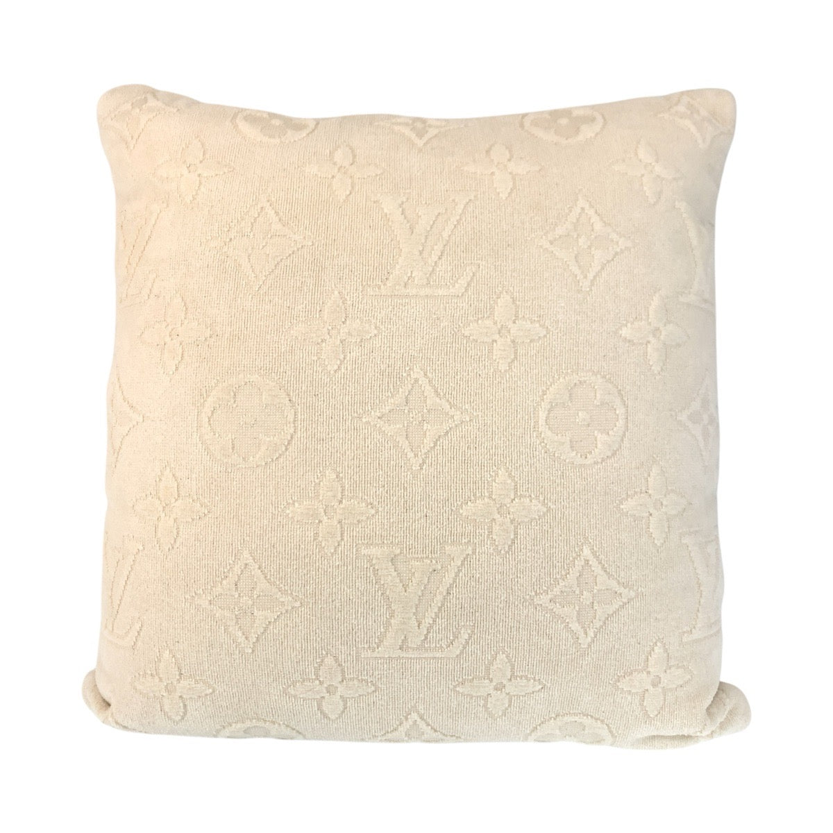 17427
LOUIS VUITTON ルイヴィトン クッサン LVバケーション クリーム アイボリー コットン M77528 インテリア クッション 男女兼用  レディース A58