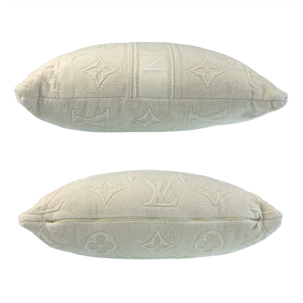 17427
LOUIS VUITTON ルイヴィトン クッサン LVバケーション クリーム アイボリー コットン M77528 インテリア クッション 男女兼用  レディース A58