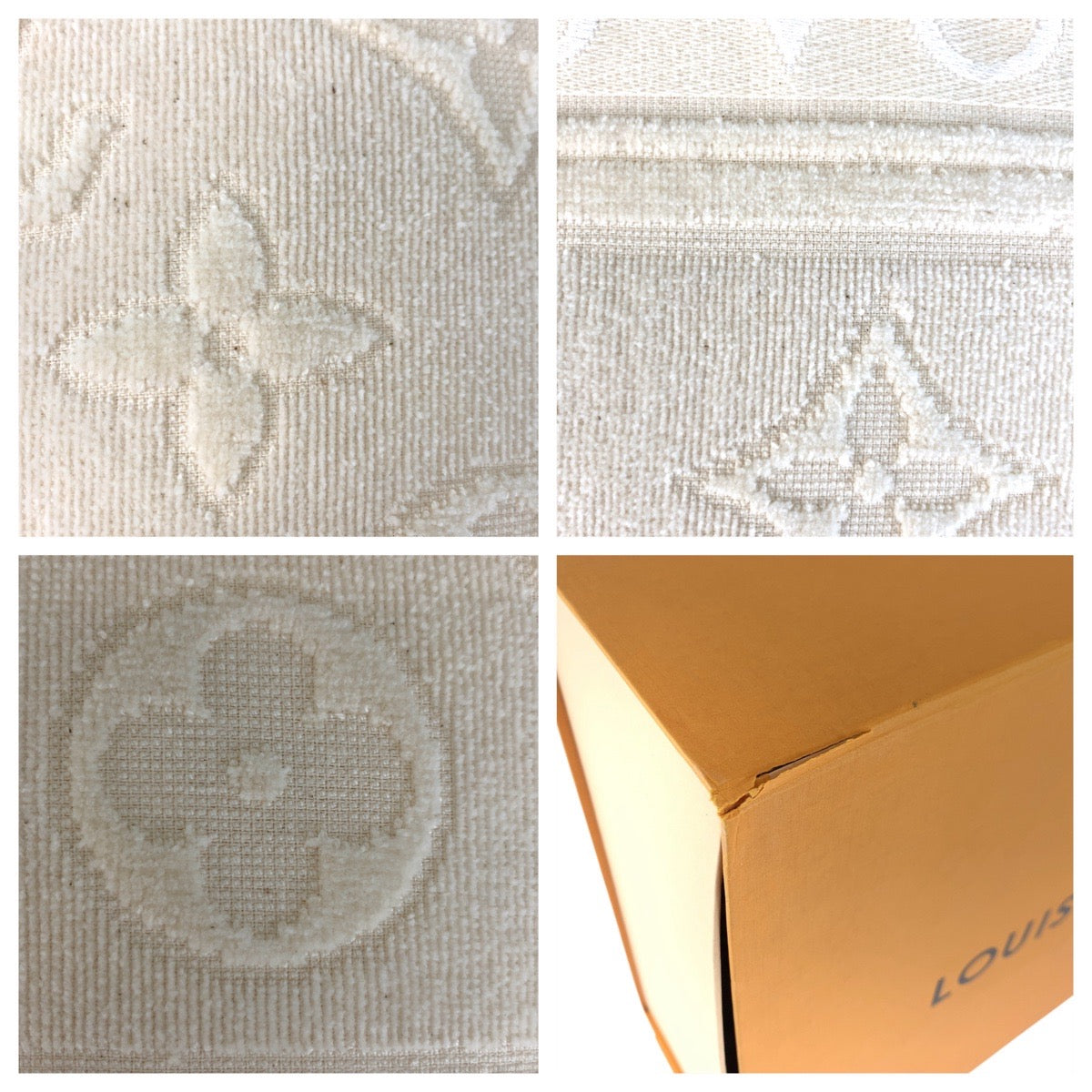 17427
LOUIS VUITTON ルイヴィトン クッサン LVバケーション クリーム アイボリー コットン M77528 インテリア クッション 男女兼用  レディース A58