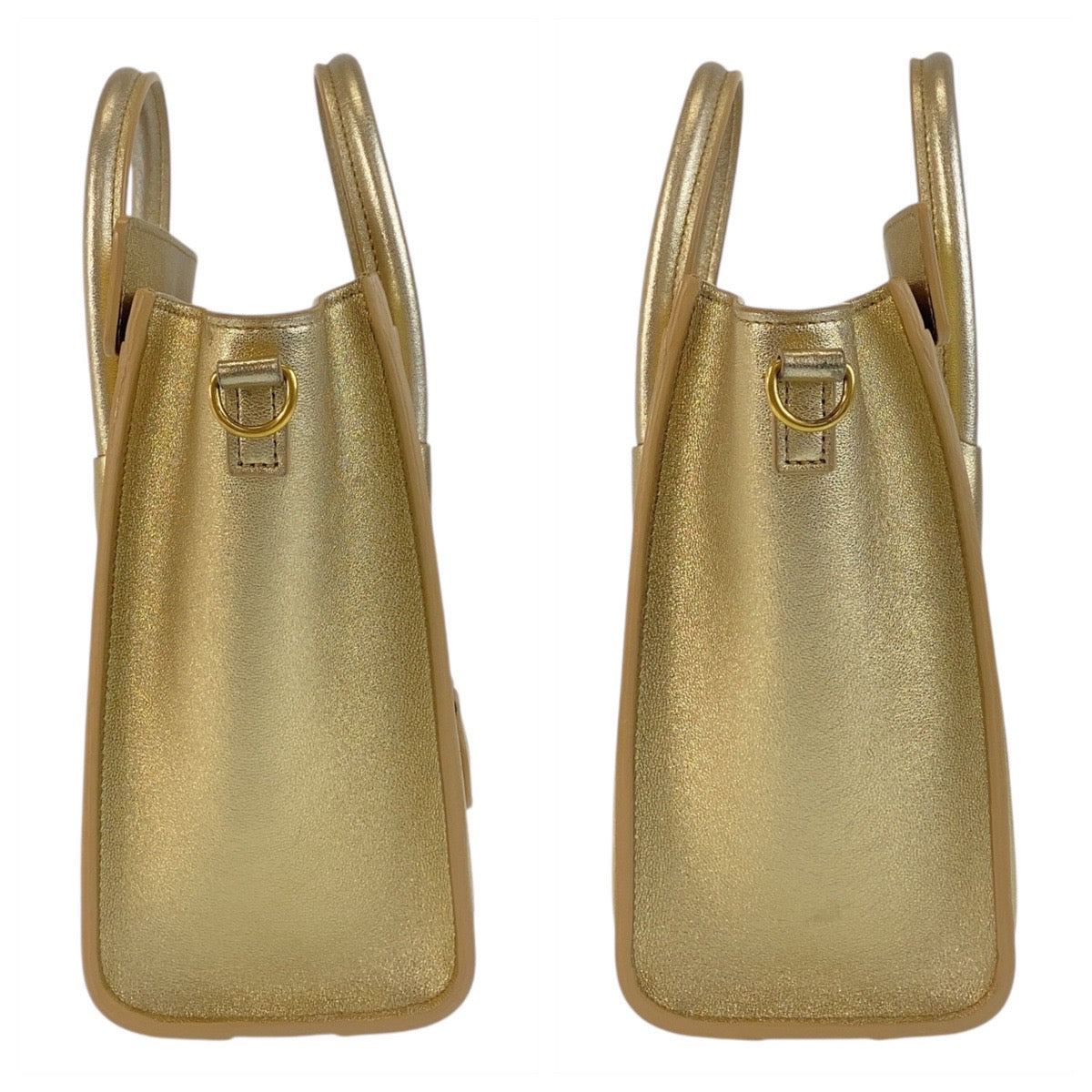 17430
CELINE セリーヌ ラゲージ ナノ ゴールド ゴールド金具 レザー ハンドバッグ ショルダーバッグ 2way  レディース