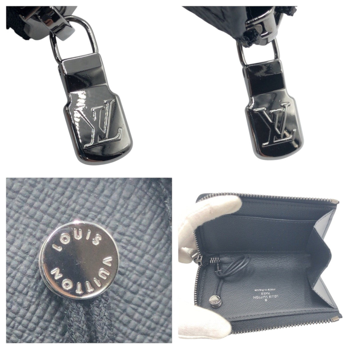 17433
LOUIS VUITTON ルイヴィトン モノグラム ブラック 黒 PVC M64430 キーケース 男女兼用  メンズ