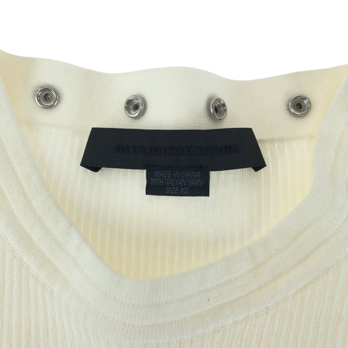 17437
Alexander Wang アレキサンダーワン サイズXS ホワイト シルバー金具 コットン ワンピース ロングワンピース レディース A10