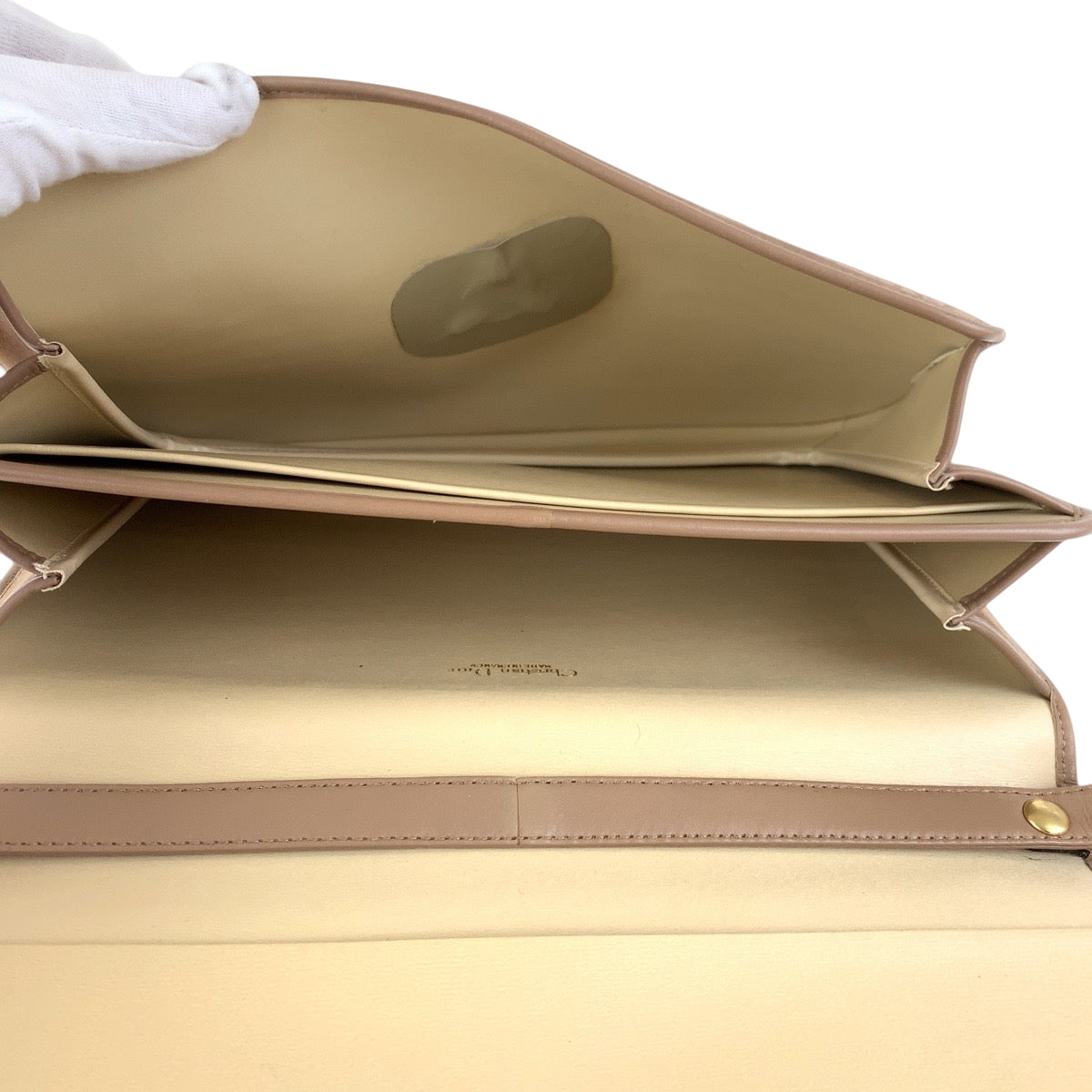 17440
Dior ディオール トロッター ベージュ ゴールド金具 スウェード ワンショルダーバッグ ハンドバッグ  レディース ABP40