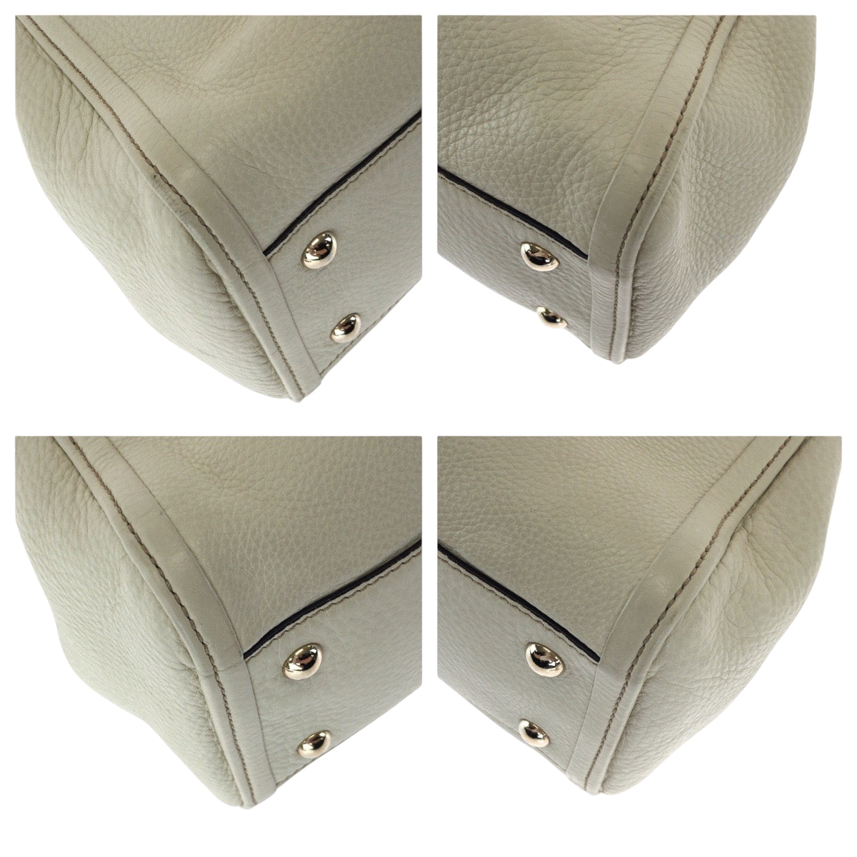 17441
GUCCI グッチ ソーホー インターロッキング フリンジ アイボリー ゴールド金具 レザー 386751 ショルダーバッグ ハンドバッグ 2way  レディース AB63