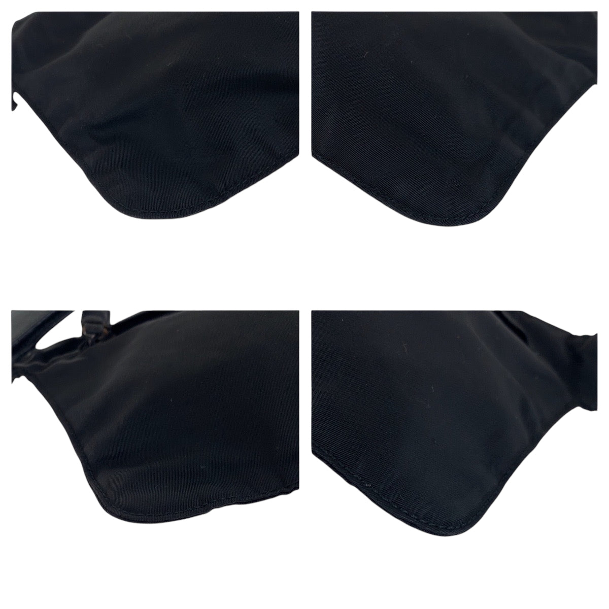 17442
PRADA プラダ テスート 三角ロゴプレート ブラック 黒 シルバー金具 ナイロン ショルダーバッグ ボディバッグ レディース ABP33