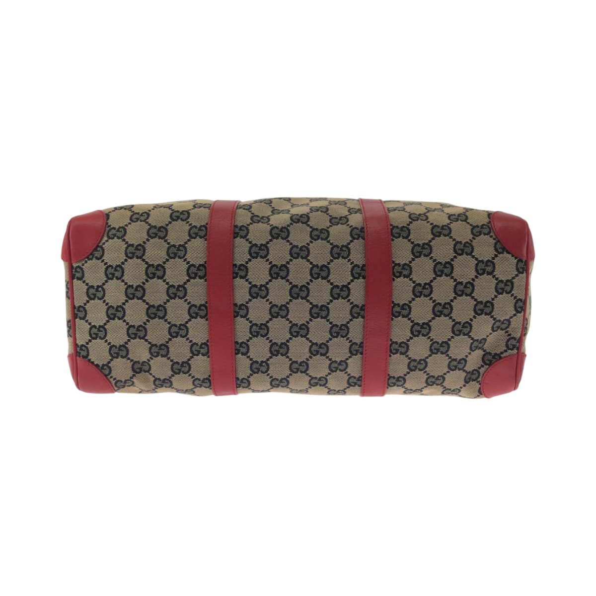 17447
GUCCI グッチ ベージュ レッド ゴールド金具 GGキャンバス 000 0846 ハンドバッグ ミニボストンバッグ  レディース ABP40