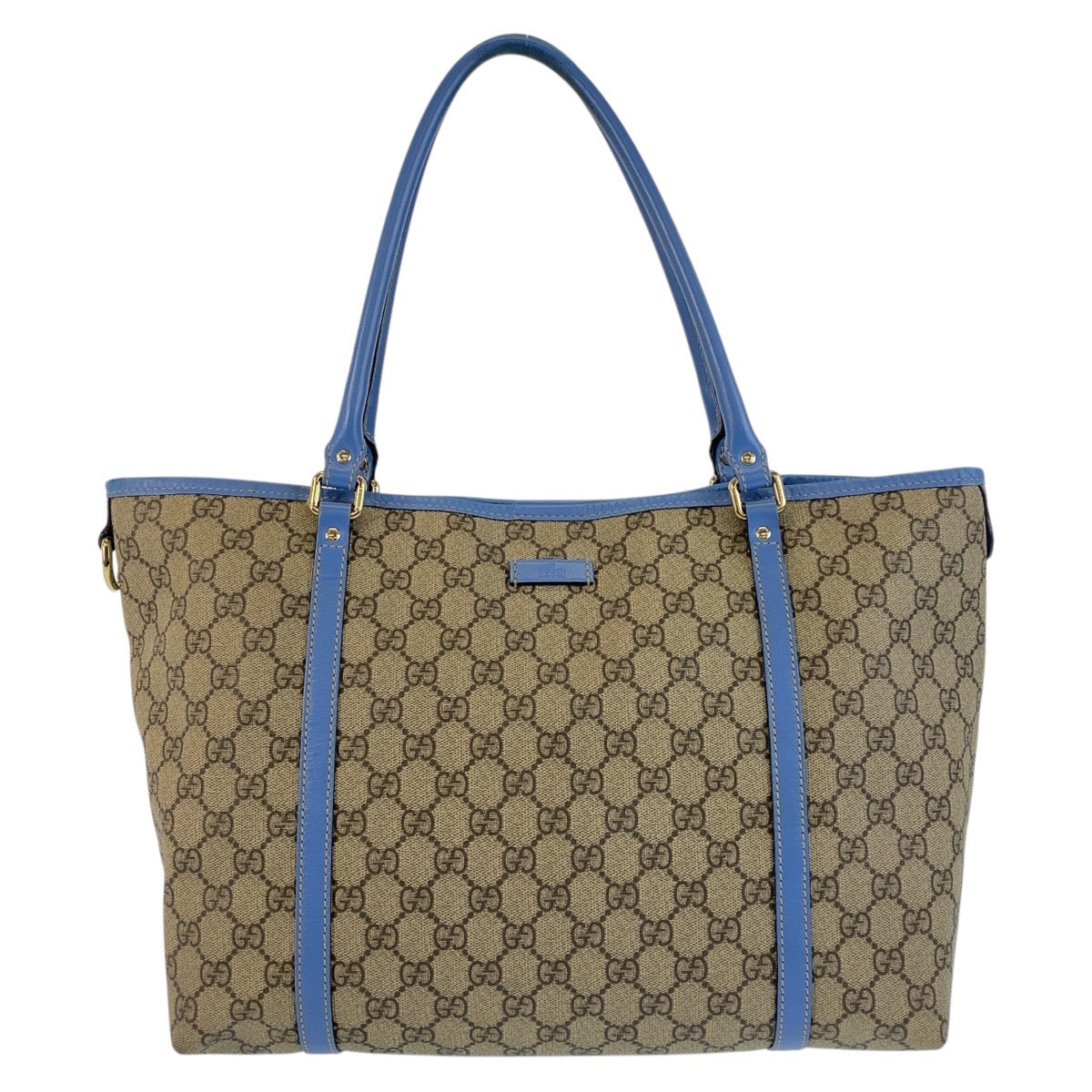 17448
GUCCI グッチ ベージュ ブルー ゴールド金具 GGスプリームキャンバス / レザー 197953 トートバッグ ショルダーバッグ  レディース