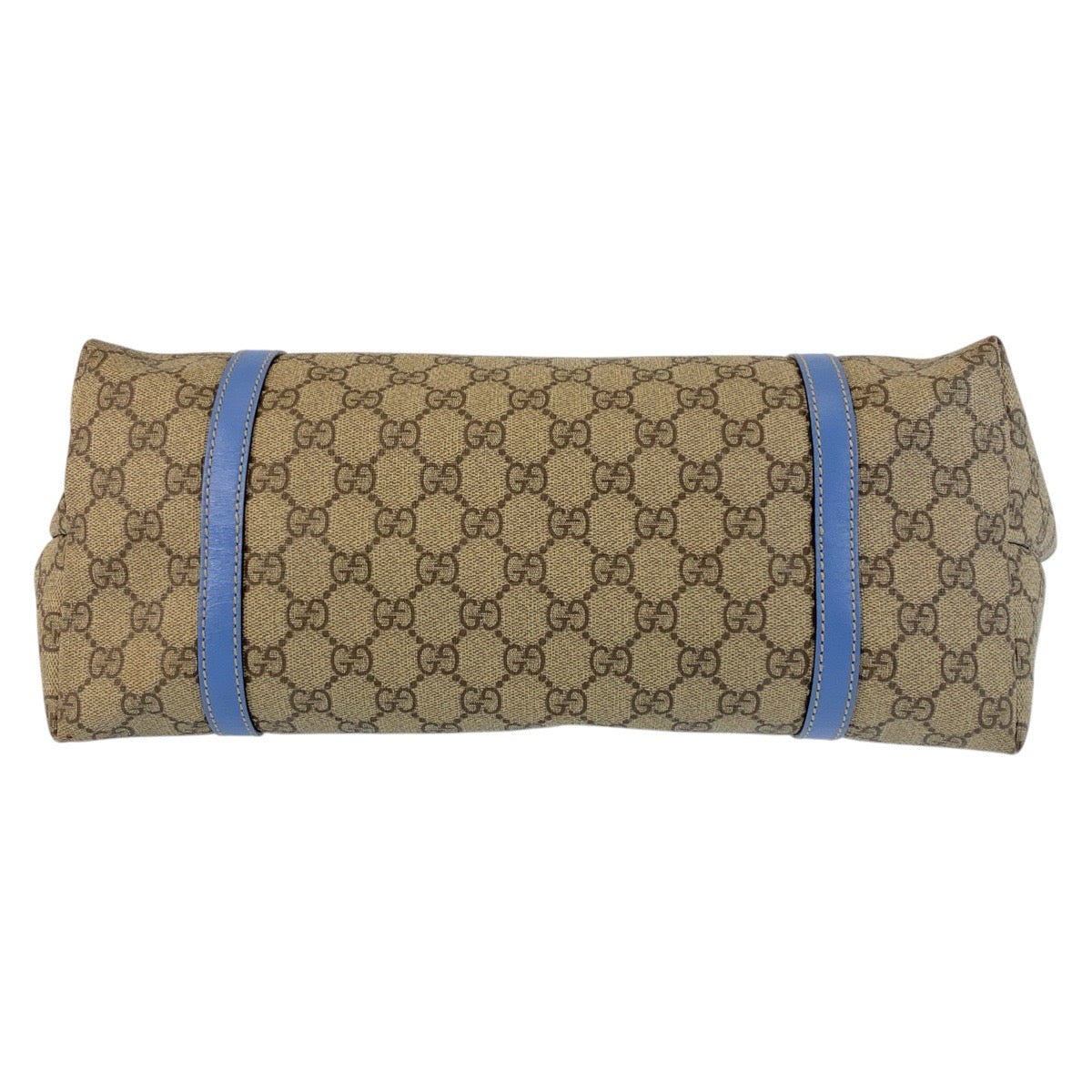 17448
GUCCI グッチ ベージュ ブルー ゴールド金具 GGスプリームキャンバス / レザー 197953 トートバッグ ショルダーバッグ  レディース