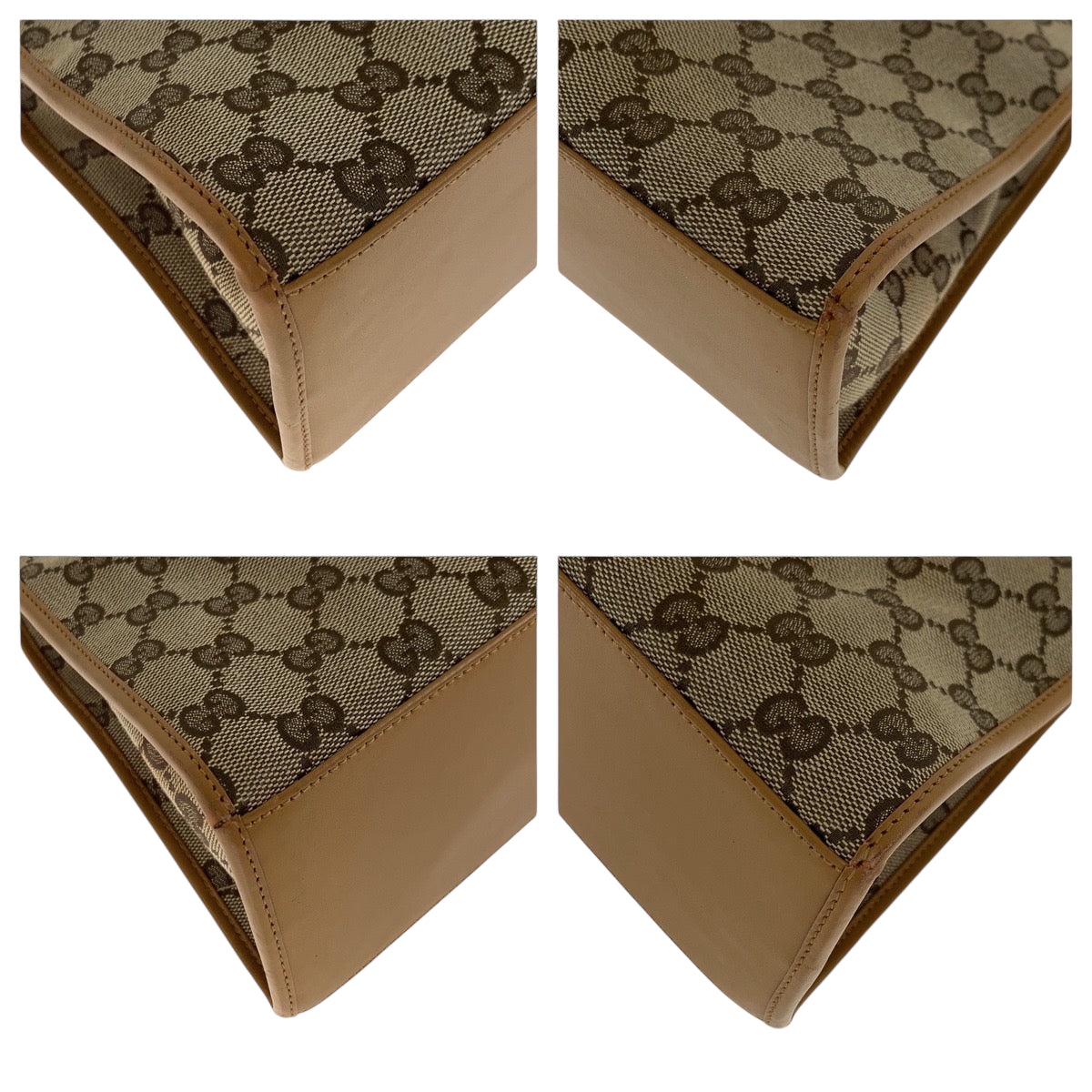 17449
GUCCI グッチ ジャッキー ベージュ ライトブラウン ゴールド金具 GGキャンバス 002 1067 ショルダーバッグ ハンドバッグ  レディース
