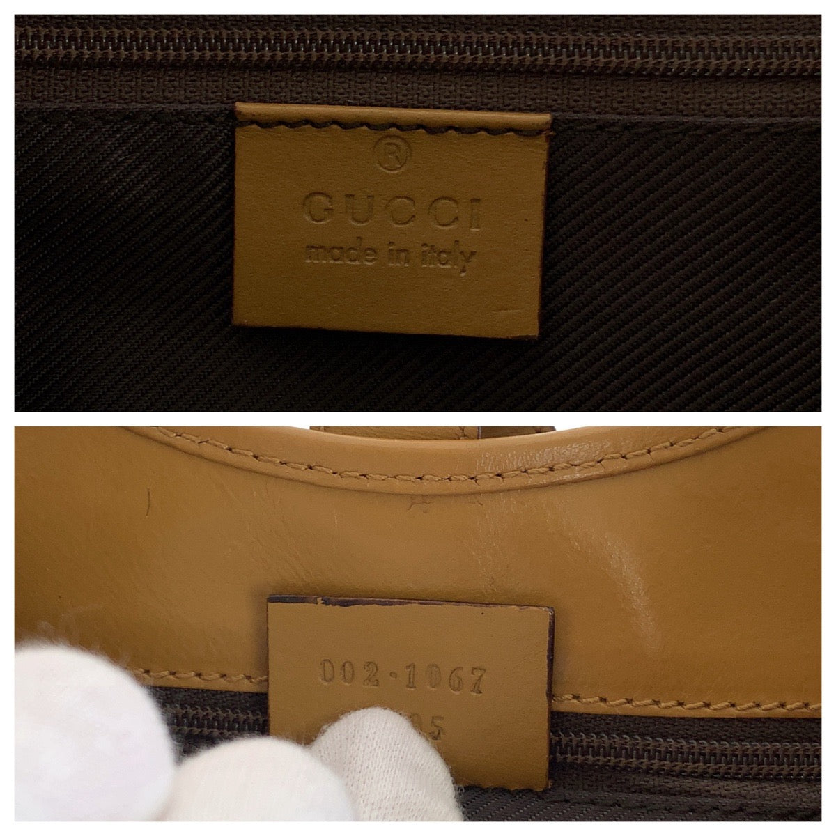 17449
GUCCI グッチ ジャッキー ベージュ ライトブラウン ゴールド金具 GGキャンバス 002 1067 ショルダーバッグ ハンドバッグ  レディース