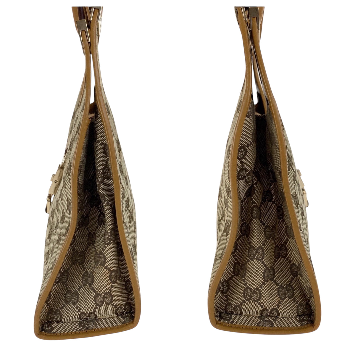 17449
GUCCI グッチ ジャッキー ベージュ ライトブラウン ゴールド金具 GGキャンバス 002 1067 ショルダーバッグ ハンドバッグ  レディース