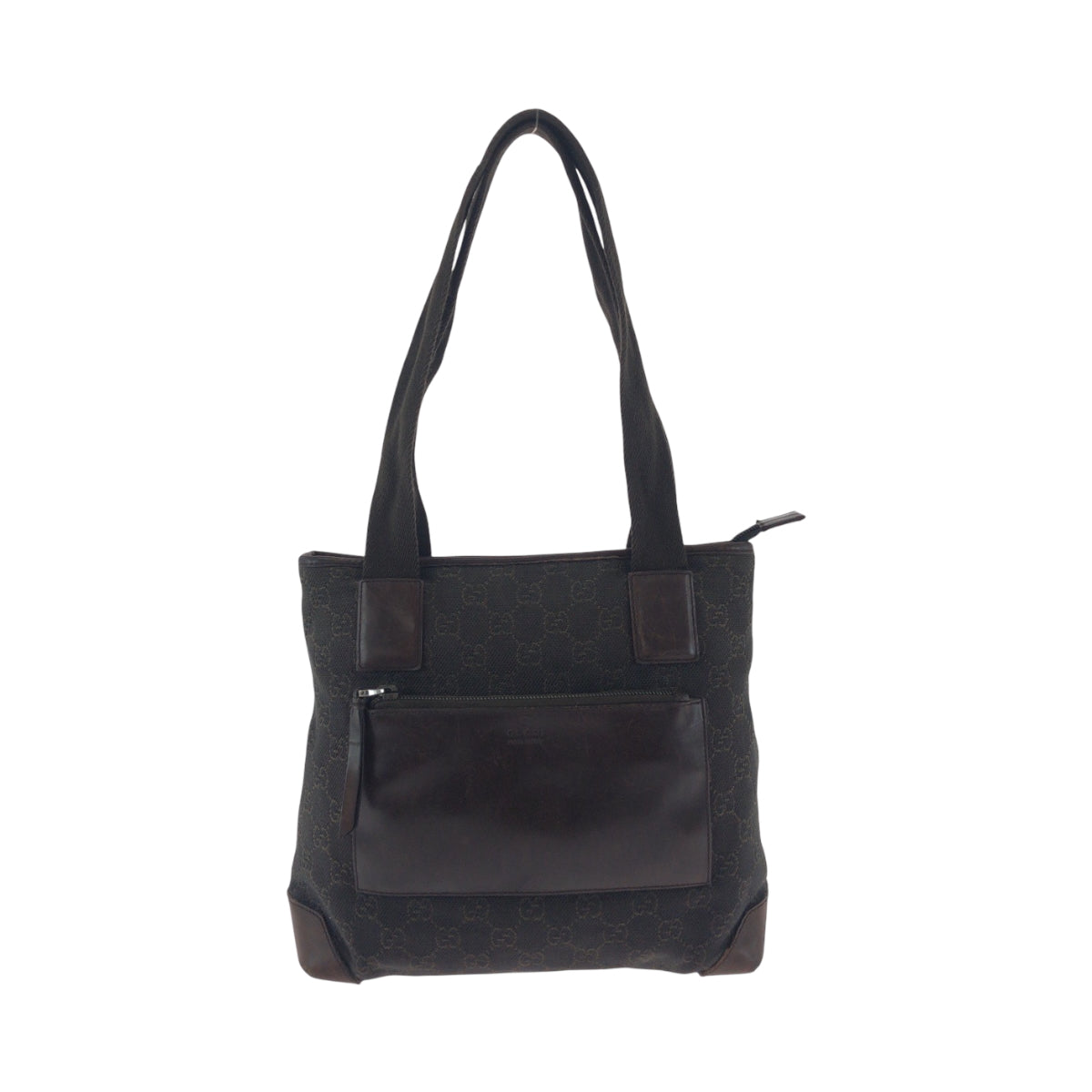 17451
GUCCI グッチ ブラウン シルバー金具 GGキャンバス 28893 トートバッグ ハンドバッグ  レディース AB16