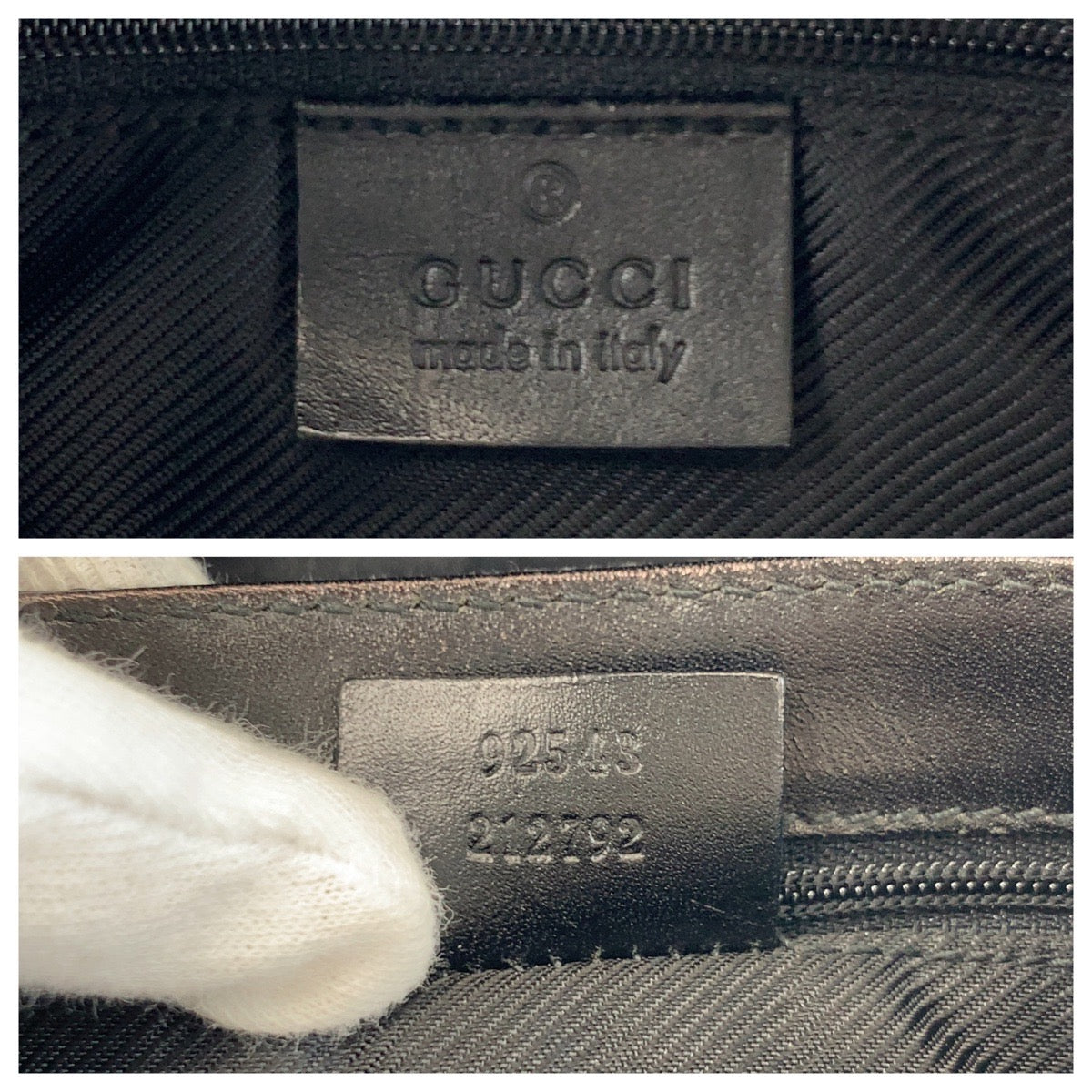 17456
GUCCI グッチ ブラック 黒 シルバー金具 GGキャンバス 92543 ボディバッグ バムバッグ  レディース ABP32