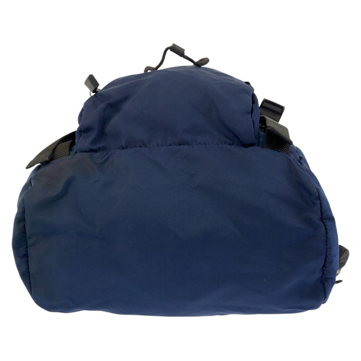 17457
PRADA プラダ テスート 三角ロゴプレート ネイビー シルバー金具 ナイロン リュック バックパック  レディース AB40