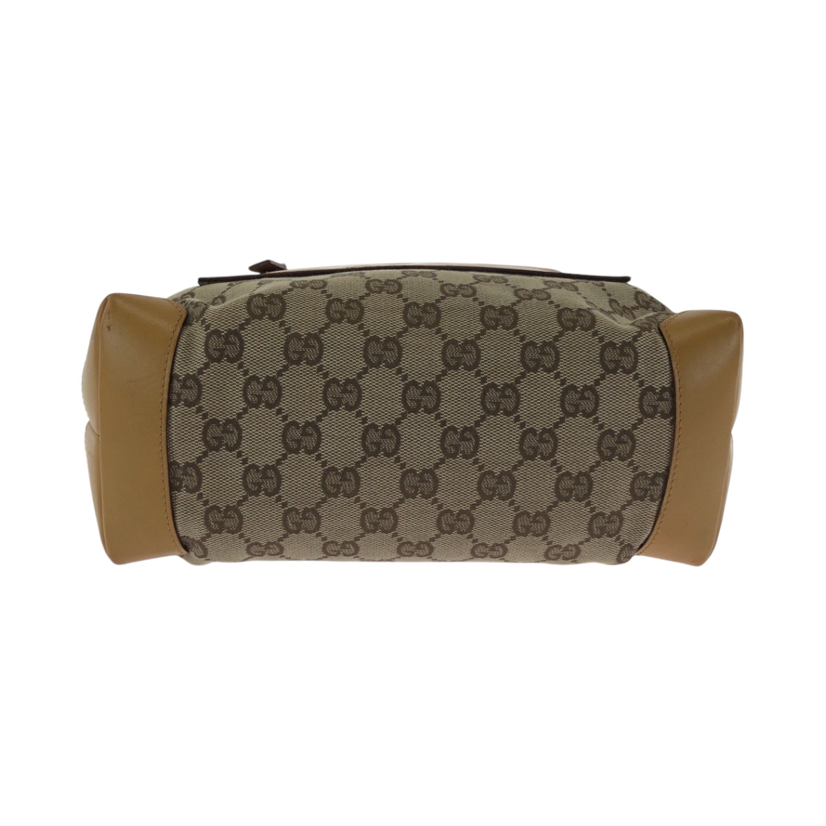 17459
GUCCI グッチ ベージュ キャメル オレンジ シルバー金具 GGキャンバス 019 0402 ハンドバッグ トートバッグ  レディース AB33