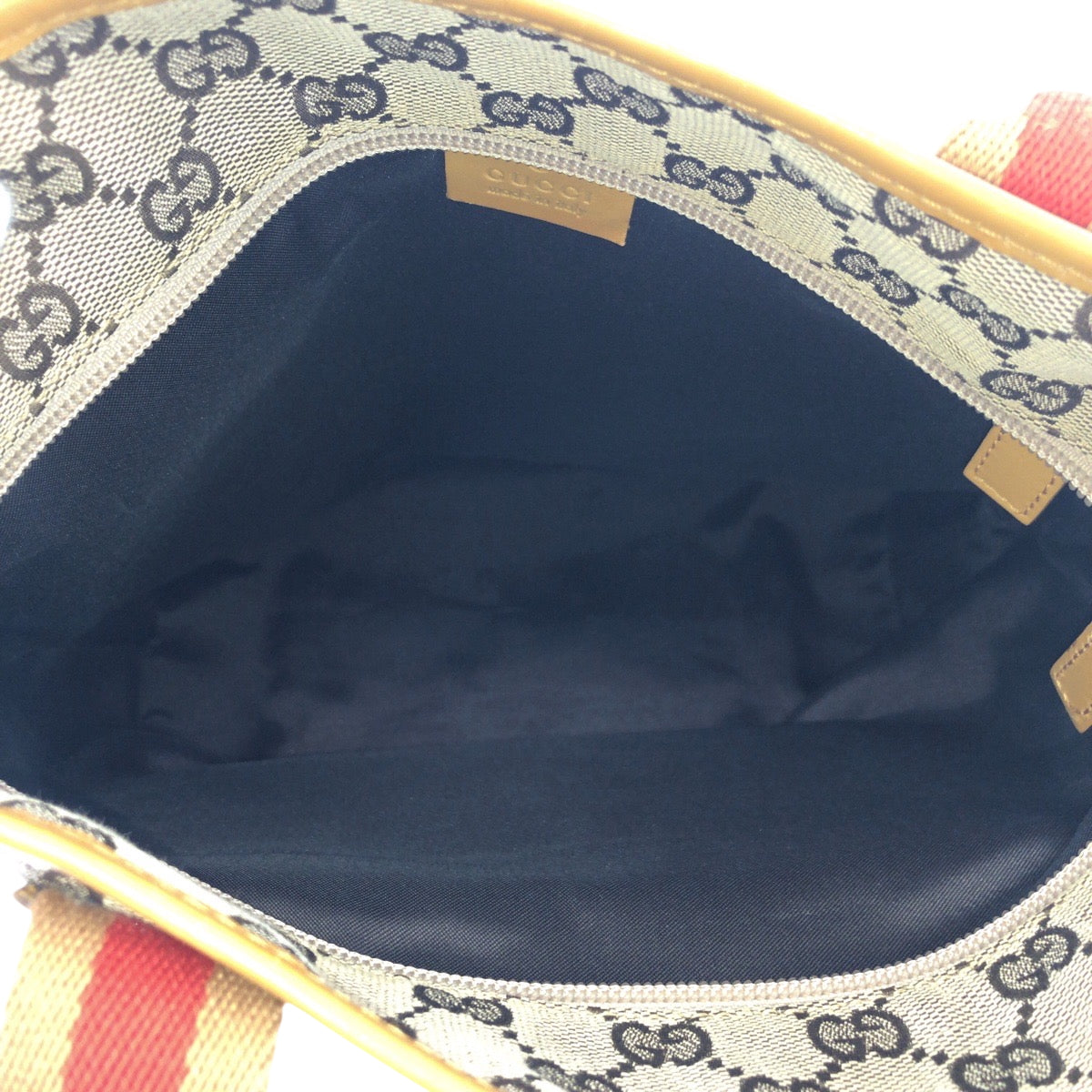 17459
GUCCI グッチ ベージュ キャメル オレンジ シルバー金具 GGキャンバス 019 0402 ハンドバッグ トートバッグ  レディース AB33