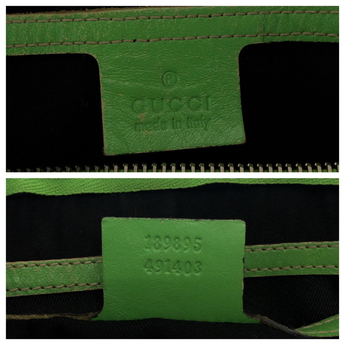 17461
GUCCI グッチ ジョイライン ベージュ ブラック グリーン ゴールド金具 PVC 189895 ハンドバッグ ミニボストンバッグ  レディース