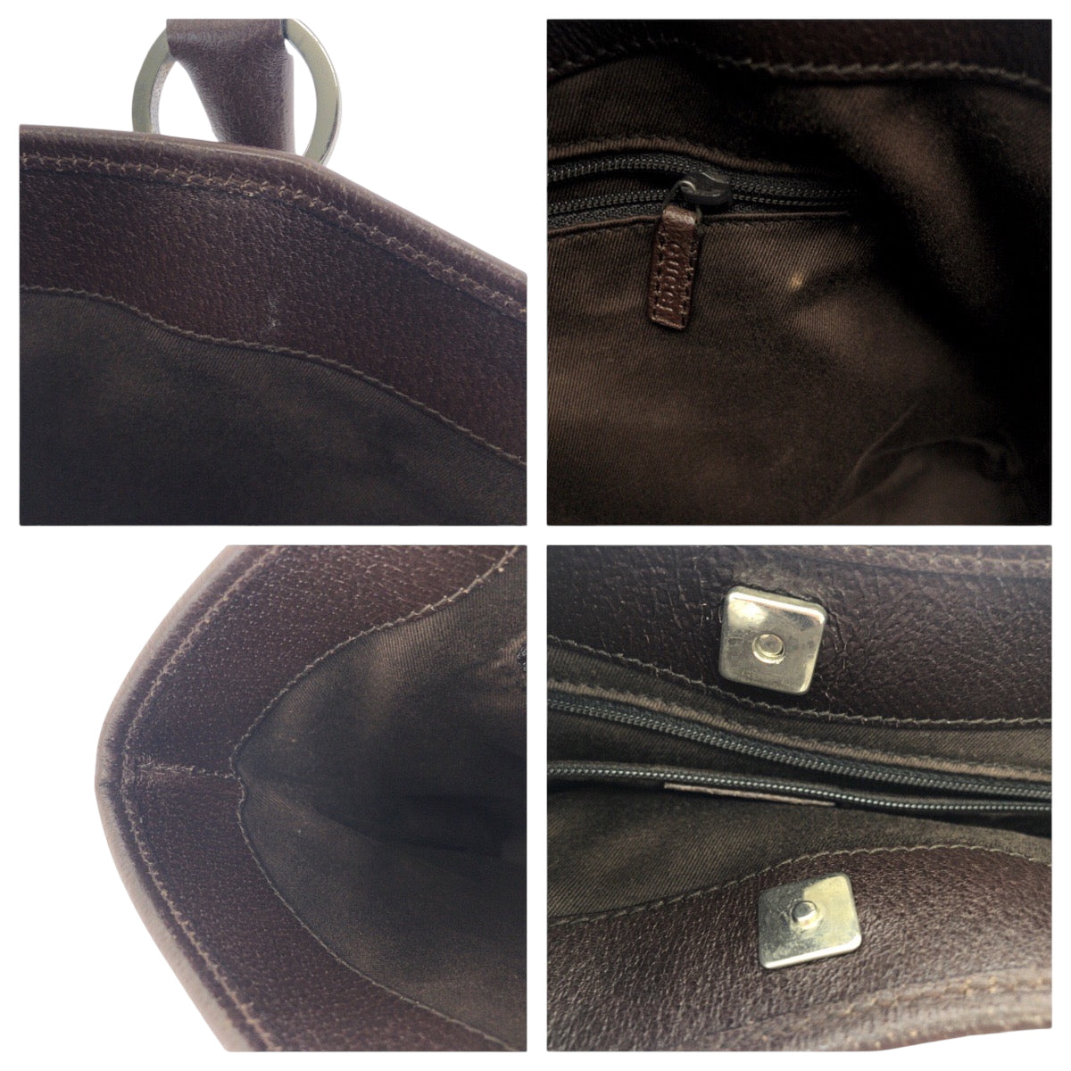 17462
GUCCI グッチ ベージュ ダークブラウン シルバー金具 GGキャンバス 113015 トートバッグ ハンドバッグ  レディース ABP35