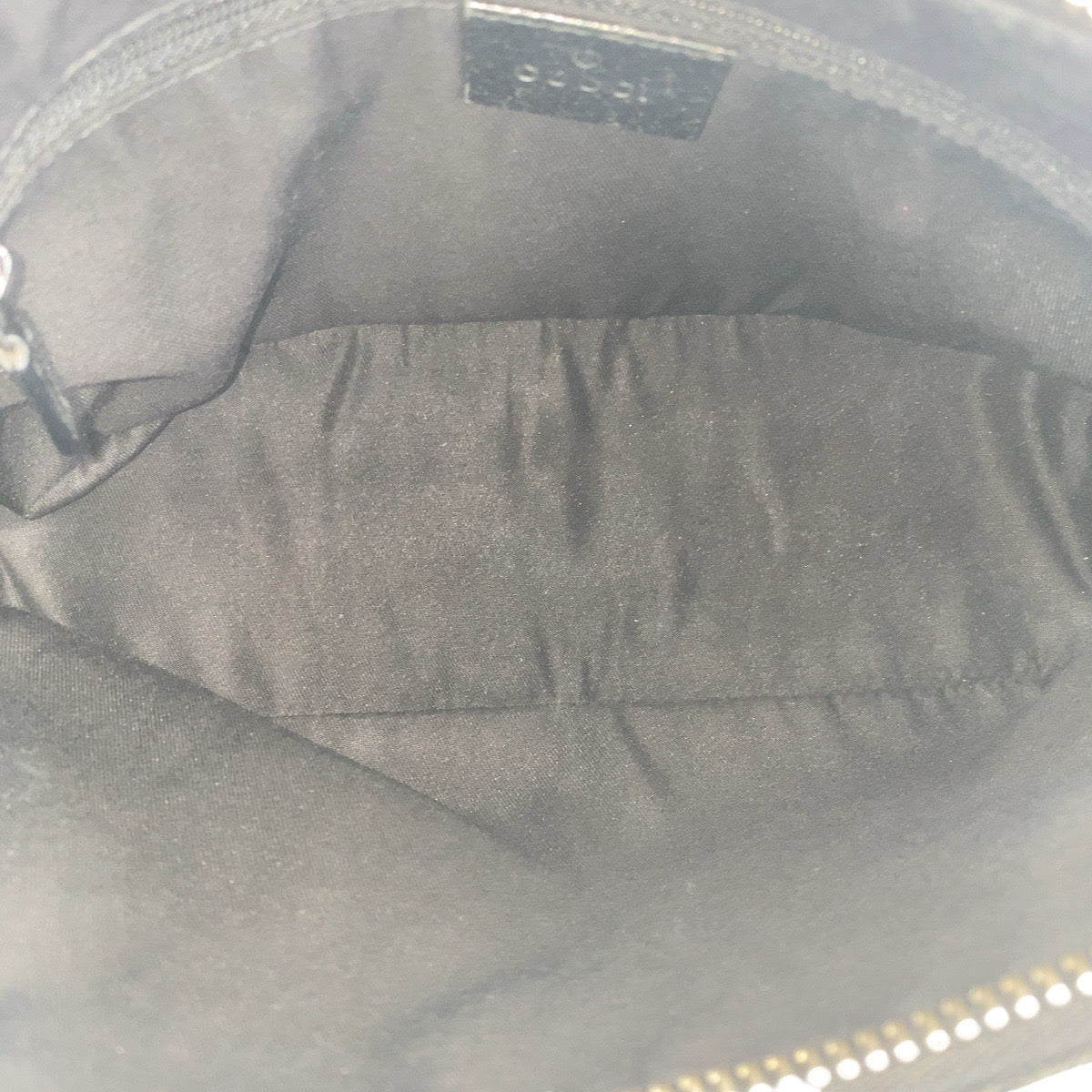 17463
GUCCI グッチ ブラック 黒 シルバー金具 GGキャンバス / レザー 115002 ホーボー ショルダーバッグ  レディース ABP40