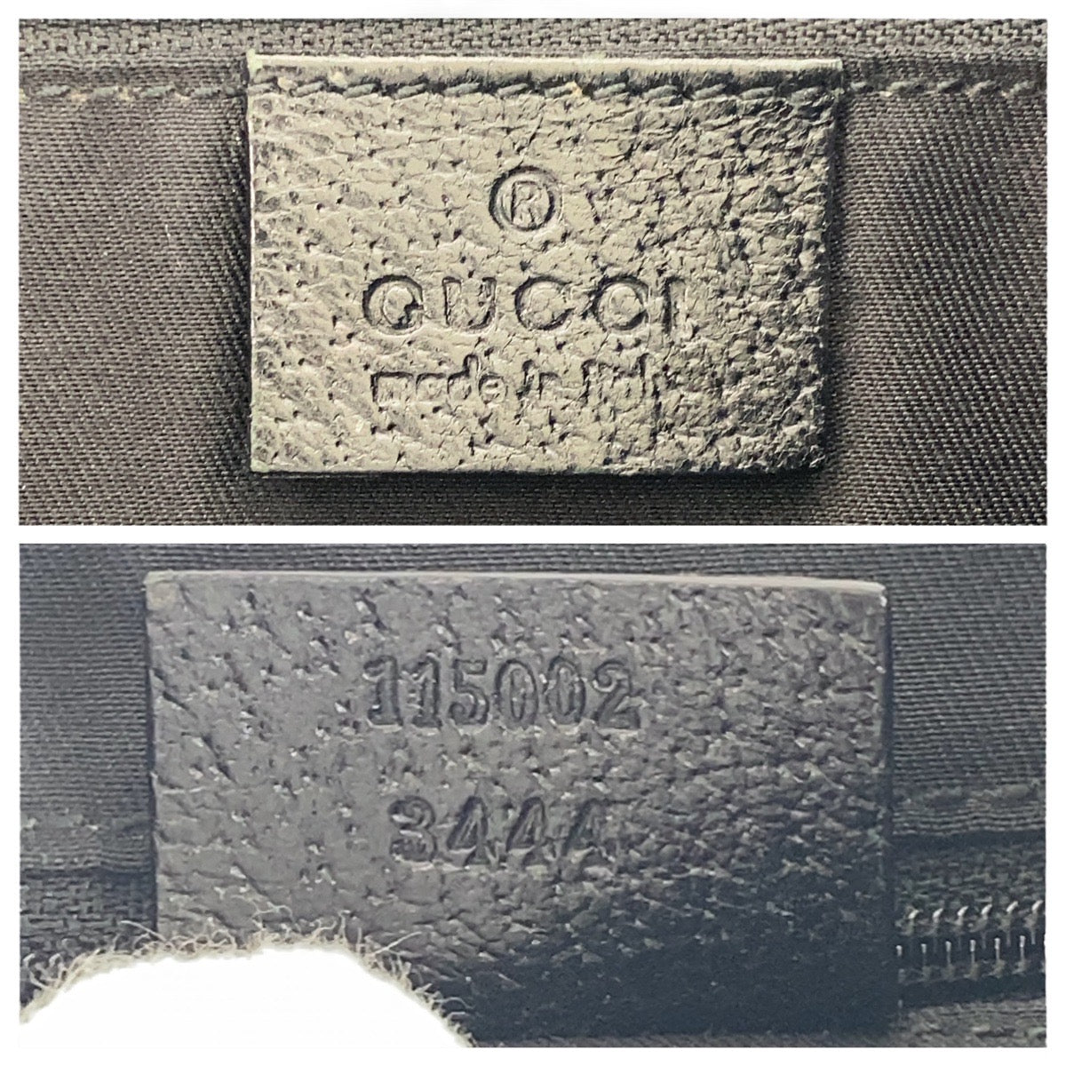 17463
GUCCI グッチ ブラック 黒 シルバー金具 GGキャンバス / レザー 115002 ホーボー ショルダーバッグ  レディース ABP40