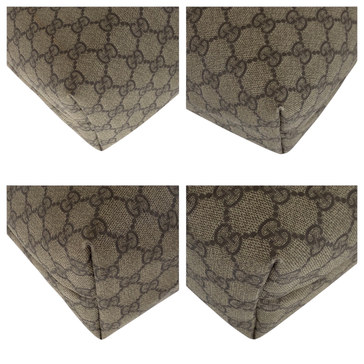 17468
GUCCI グッチ シェリーライン ベージュ ブラウン ゴールド金具 GGスプリームキャンバス 211134 トートバッグ ハンドバッグ  レディース