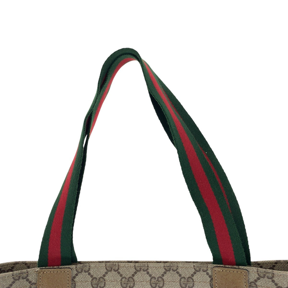 17470
GUCCI グッチ ヴィンテージ オールドグッチ シェリーライン ブラウン ゴールド金具 GGスプリームキャンバス / レザー トートバッグ ショルダーバッグ  レディース