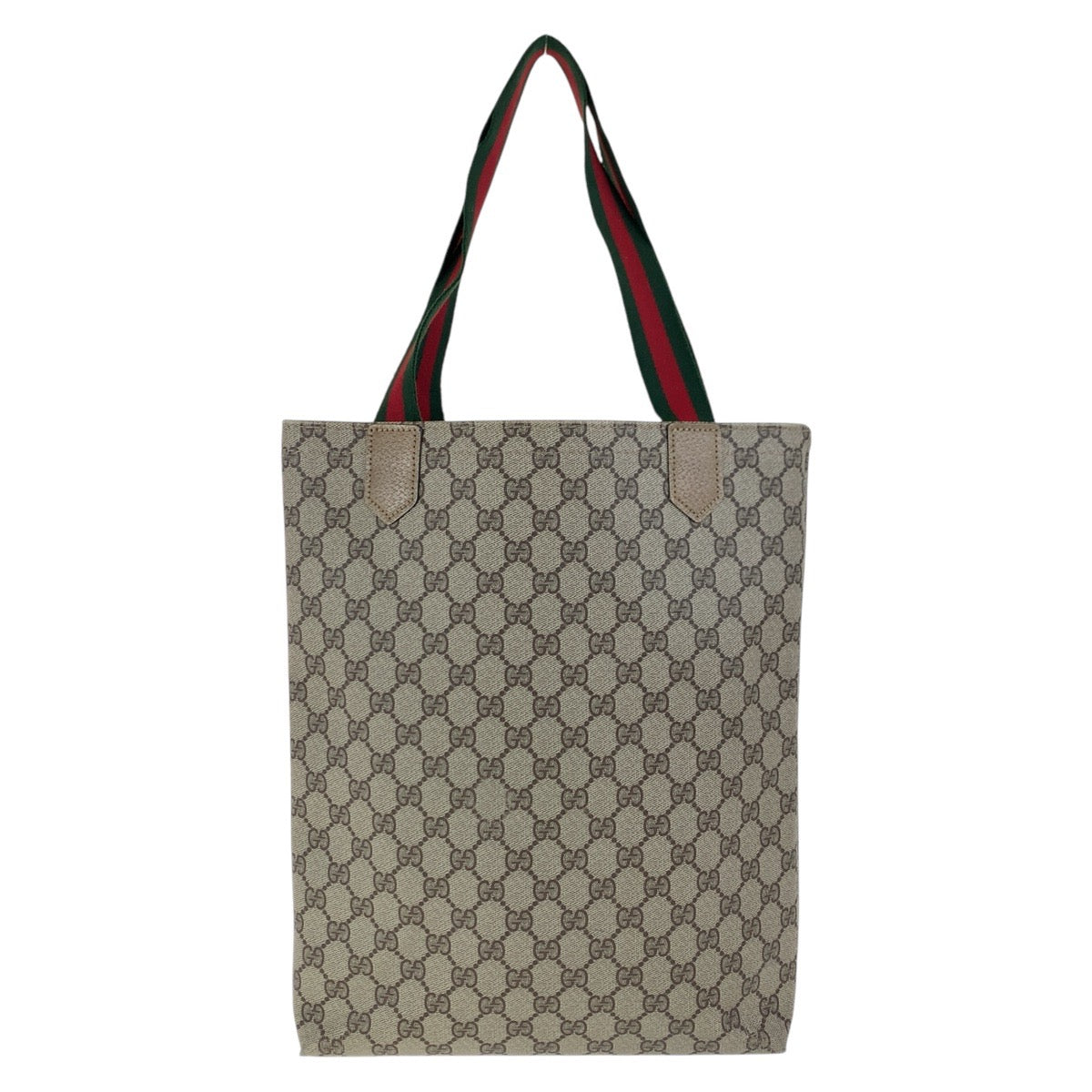 17470
GUCCI グッチ ヴィンテージ オールドグッチ シェリーライン ブラウン ゴールド金具 GGスプリームキャンバス / レザー トートバッグ ショルダーバッグ  レディース