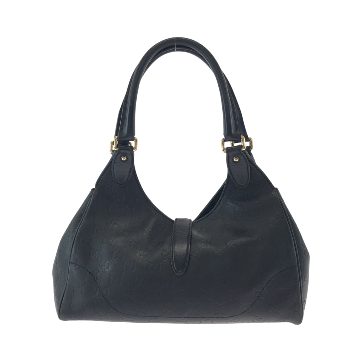 17471
GUCCI グッチ ニュージャッキー ブラック 黒 ゴールド金具 レザー 145819 ハンドバッグ ショルダーバッグ  レディース
