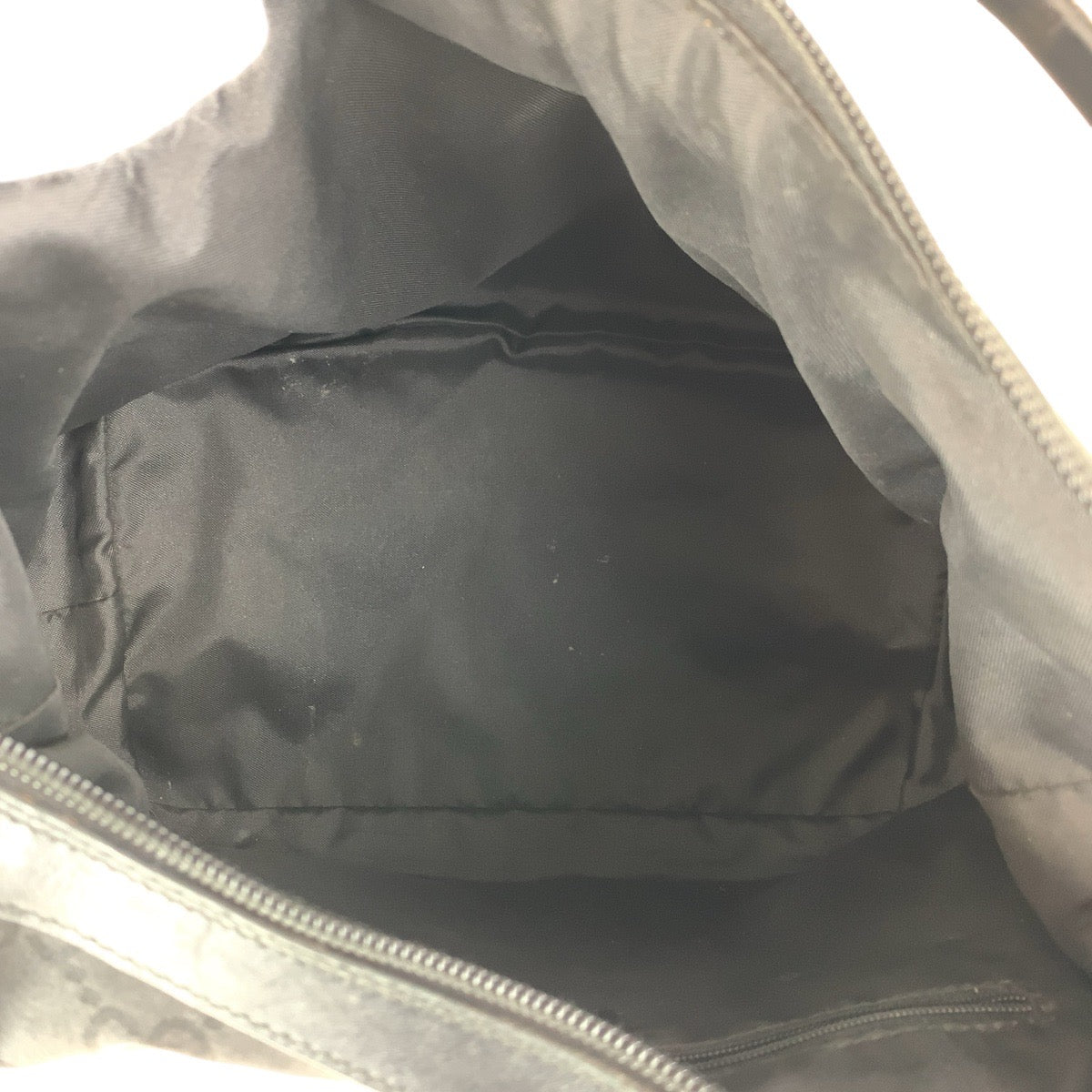 17472
GUCCI グッチ バンブー GG柄 ブラック 黒 シルバー金具 ナイロン / レザー 000 0531 ショルダーバッグ レディース AB32