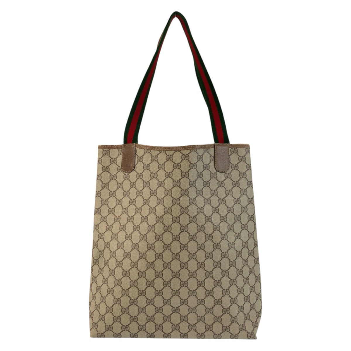 17473
GUCCI グッチ シェリーライン オールドグッチ ベージュ ゴールド金具 GGスプリームキャンバス / レザー 39 02 003 トートバッグ ショルダーバッグ  レディース