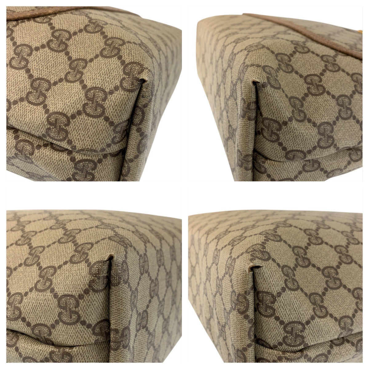 17473
GUCCI グッチ シェリーライン オールドグッチ ベージュ ゴールド金具 GGスプリームキャンバス / レザー 39 02 003 トートバッグ ショルダーバッグ  レディース