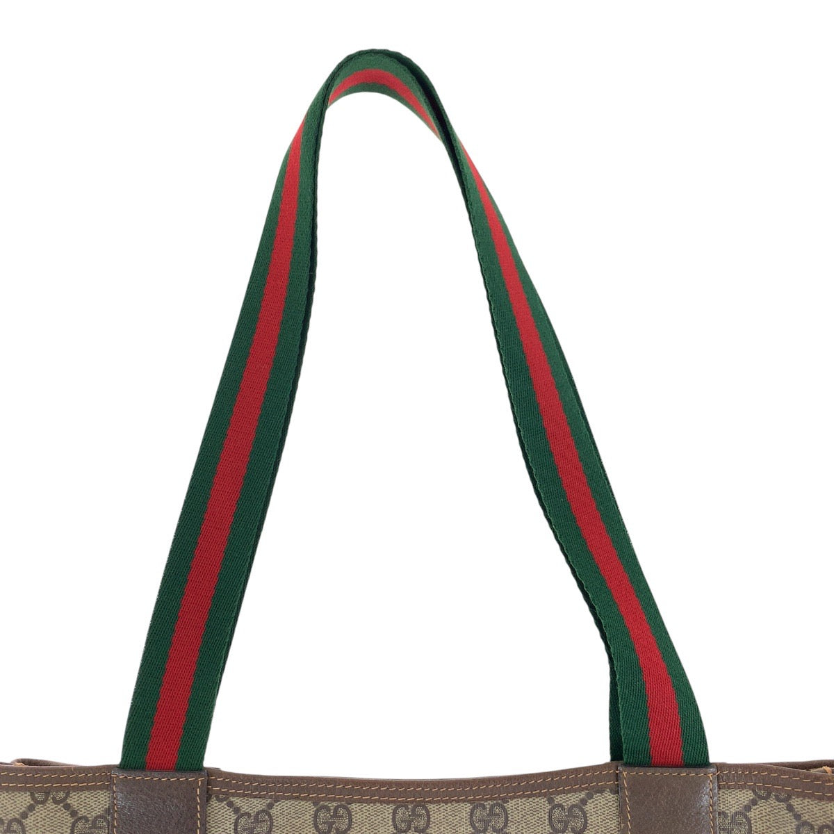 17475
GUCCI グッチ ヴィンテージ オールドグッチ シェリーライン ブラウン GGスプリームキャンバス / レザー 39 02 003 トートバッグ ショルダーバッグ  レディース ABP33