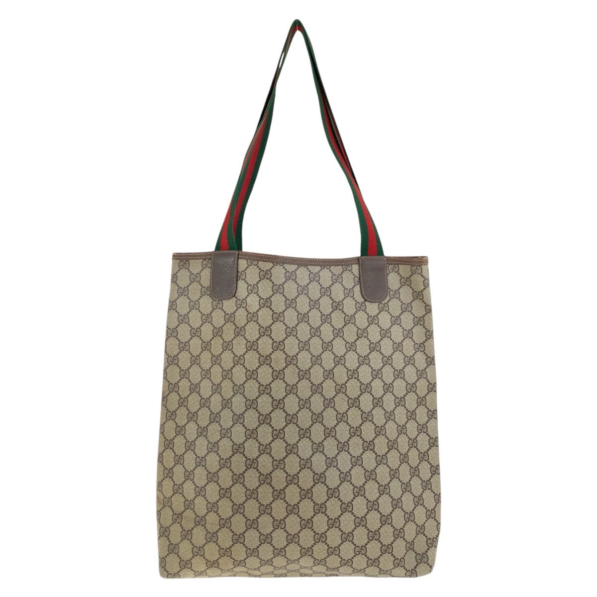 17475
GUCCI グッチ ヴィンテージ オールドグッチ シェリーライン ブラウン GGスプリームキャンバス / レザー 39 02 003 トートバッグ ショルダーバッグ  レディース ABP33