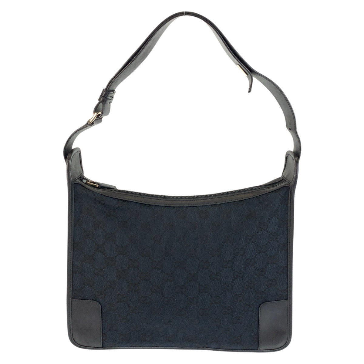 17482
GUCCI グッチ ブラック 黒 シルバー金具 GGキャンバス / レザー 001 4205 ショルダーバッグ  レディース ABP34