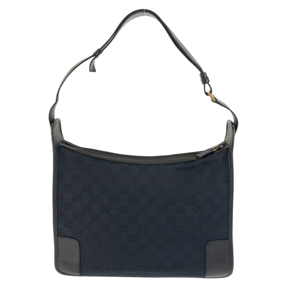 17482
GUCCI グッチ ブラック 黒 シルバー金具 GGキャンバス / レザー 001 4205 ショルダーバッグ  レディース ABP34