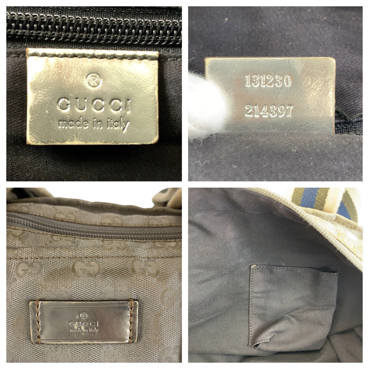 17491
GUCCI グッチ シェリーライン シルバー GGキャンバス 131230 トートバッグ ショルダーバッグ  レディース B26