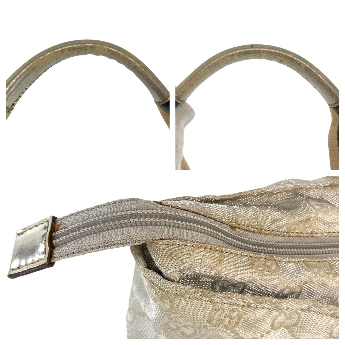 17491
GUCCI グッチ シェリーライン シルバー GGキャンバス 131230 トートバッグ ショルダーバッグ  レディース B26