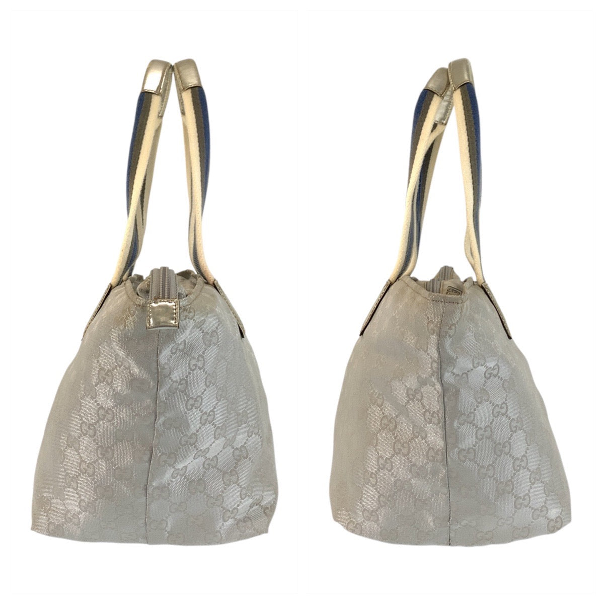 17491
GUCCI グッチ シェリーライン シルバー GGキャンバス 131230 トートバッグ ショルダーバッグ  レディース B26