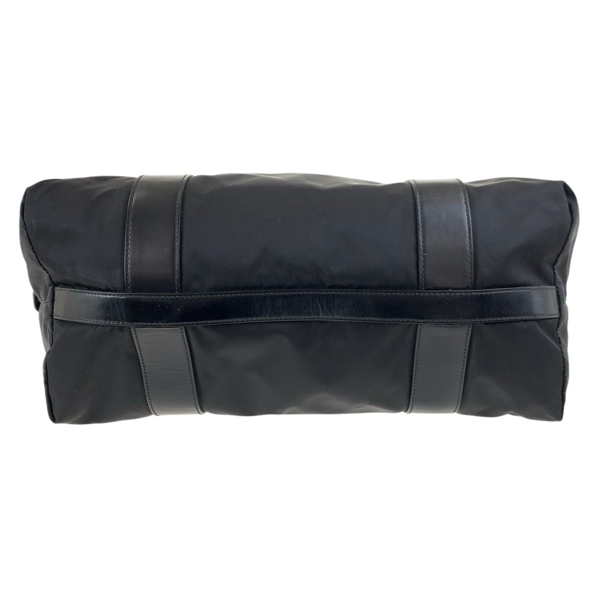 17493
PRADA プラダ テスート 三角ロゴプレート ブラック 黒 シルバー金具 ナイロン / レザー トートバッグ ミニボストンバッグ  レディース