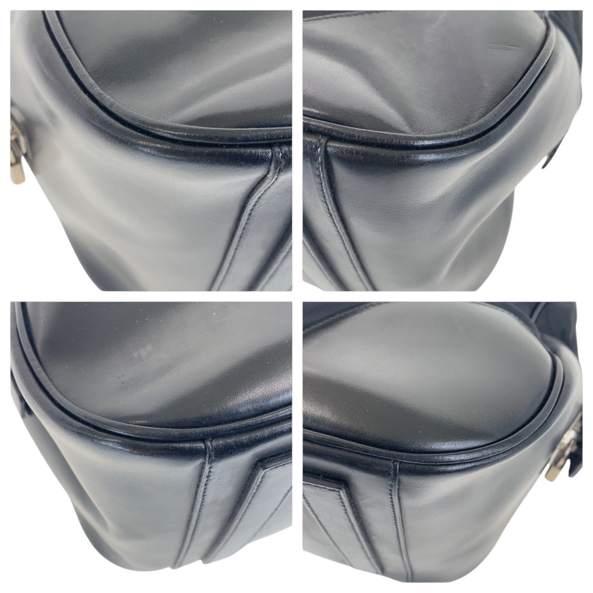 17494
PRADA プラダ テスート 三角ロゴプレート ブラック 黒 シルバー金具 ナイロン / レザー ショルダーバッグ ハンドバッグ  レディース