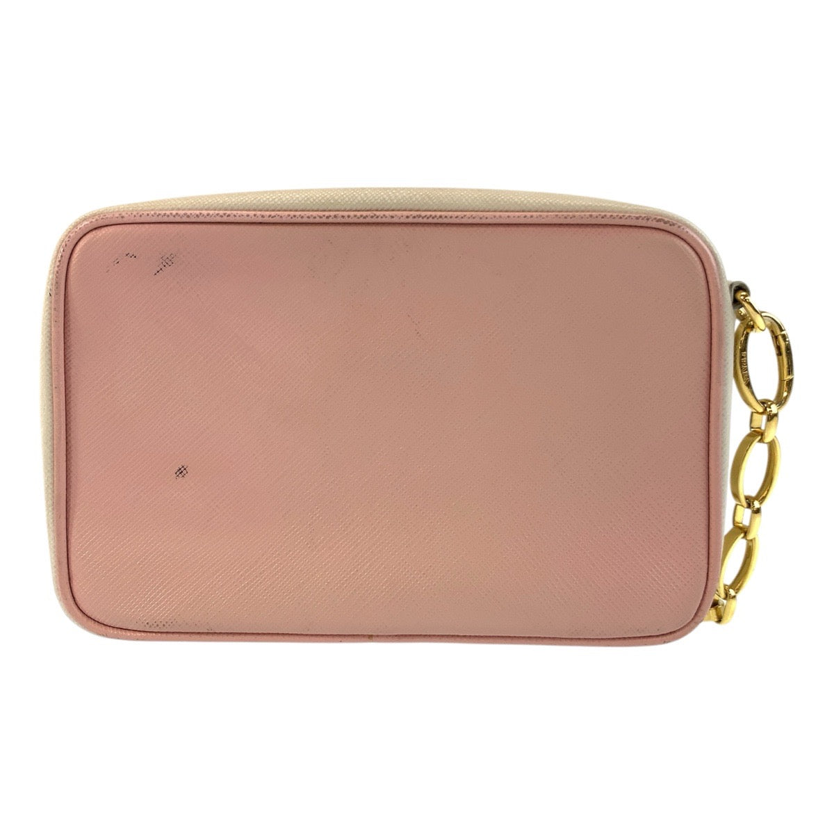 17500
PRADA プラダ サフィアーノ ピンク ゴールド金具 レザー ショルダーバッグ ポシェット レディース AB48