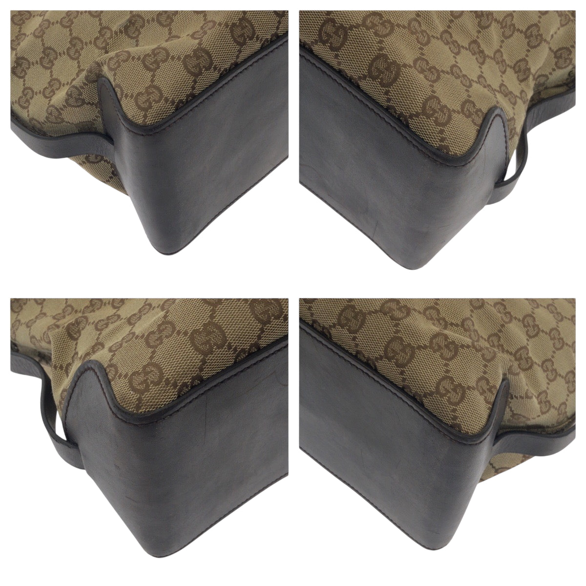 17510
GUCCI グッチ ブラウン ゴールド金具 GGキャンバス 106258 ハンドバッグ トートバッグ  レディース AB33