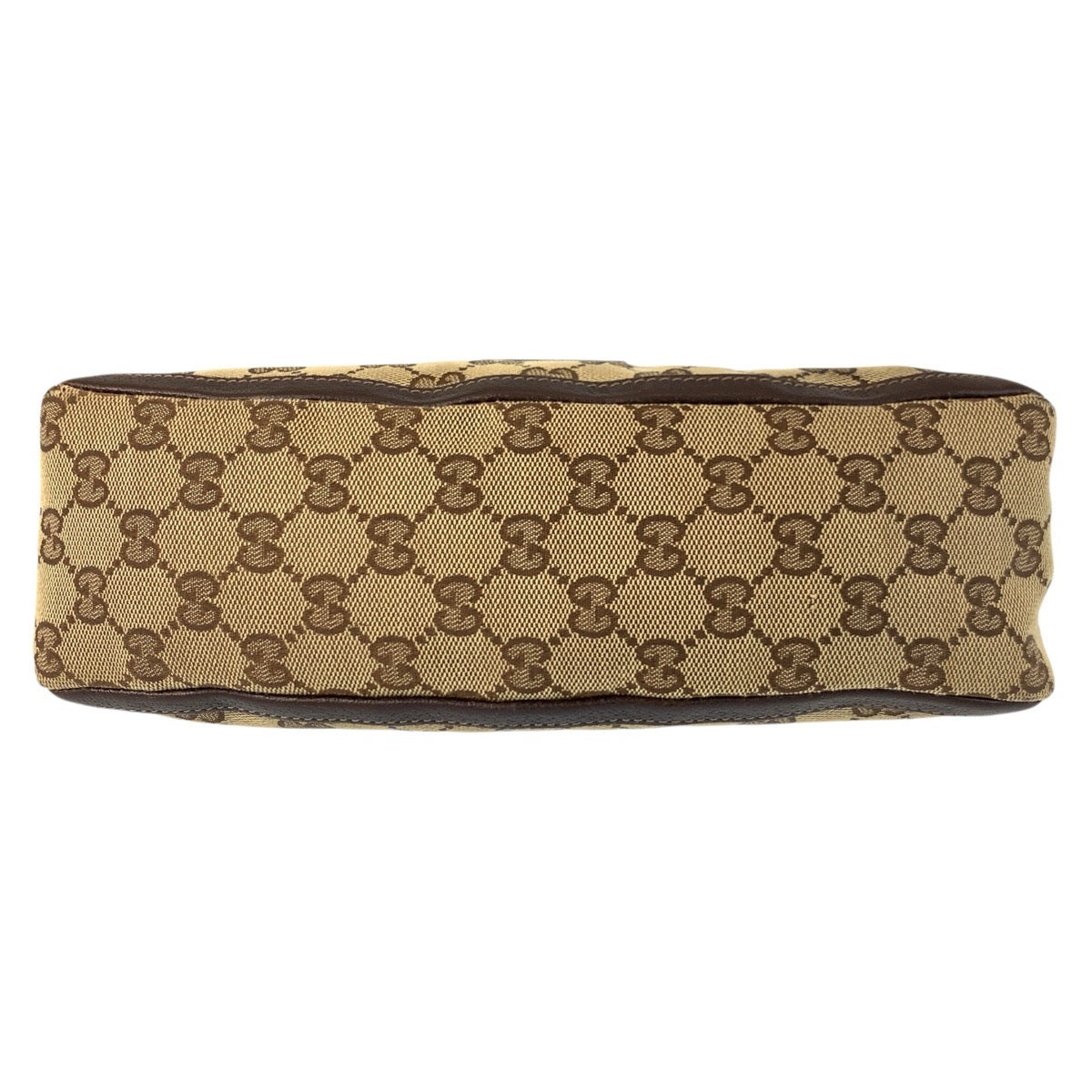 17502
GUCCI グッチ アビー ベージュ ブラウン ゴールド金具 GGキャンバス / レザー 130939 ショルダーバッグ アクセサリーポーチ  レディース