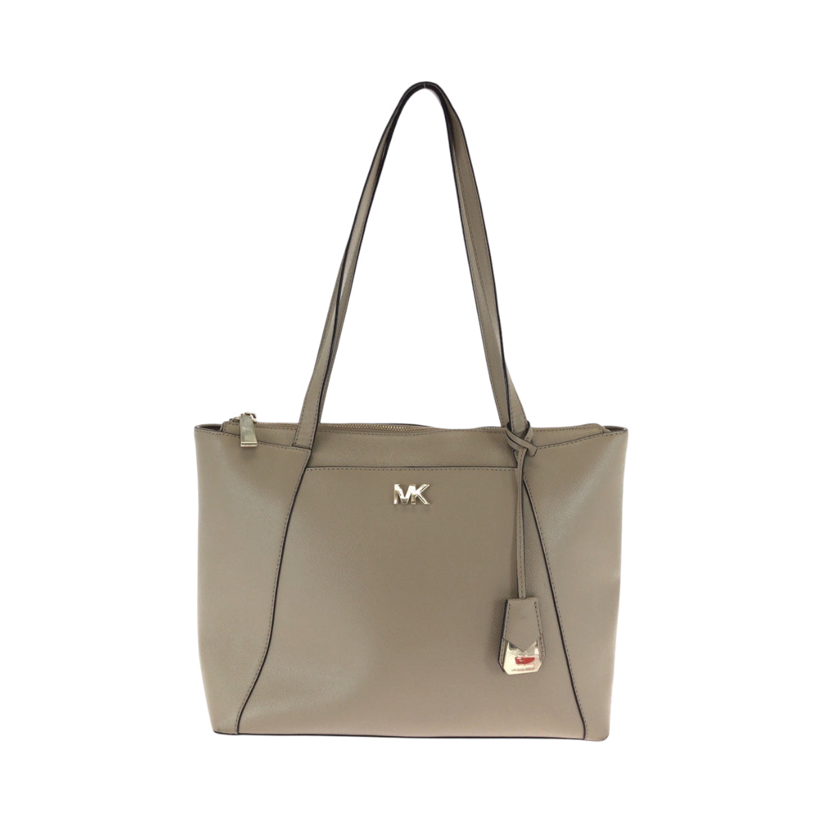 17505
Michael Kors マイケルコース ロゴ ベージュ ゴールド金具 レザー トートバッグ ショルダーバッグ レディース AB8