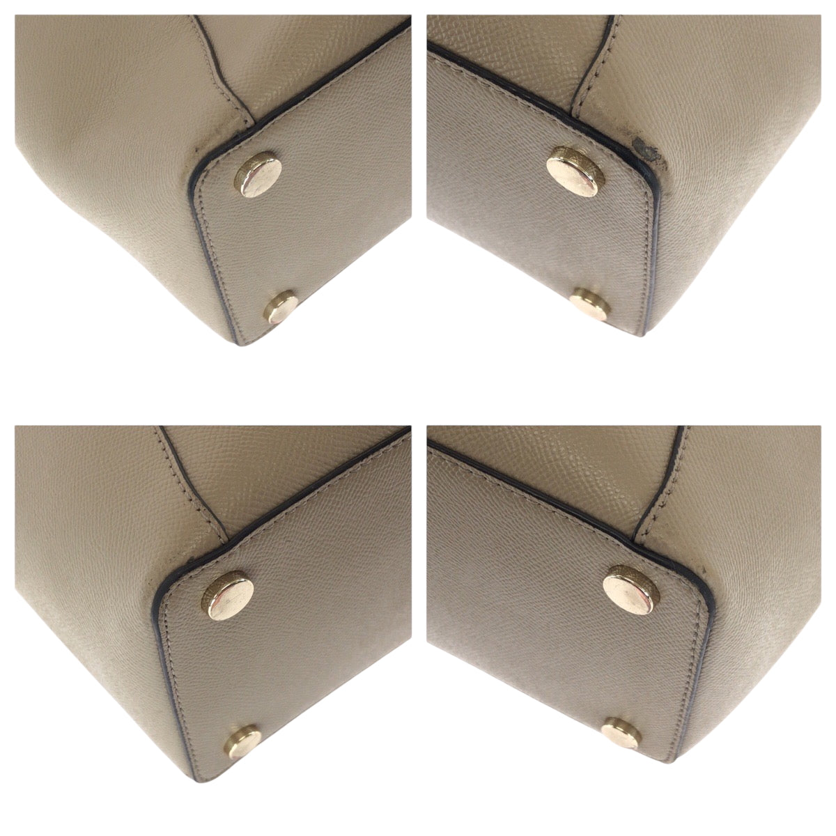 17505
Michael Kors マイケルコース ロゴ ベージュ ゴールド金具 レザー トートバッグ ショルダーバッグ  レディース AB8