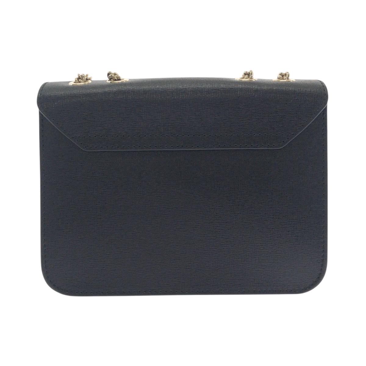 17506
Furla フルラ ブラック 黒 ゴールド金具 レザー チェーンショルダーバッグ ポシェット  レディース A13